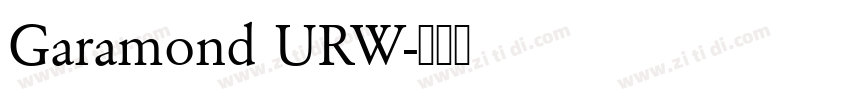 Garamond URW字体转换